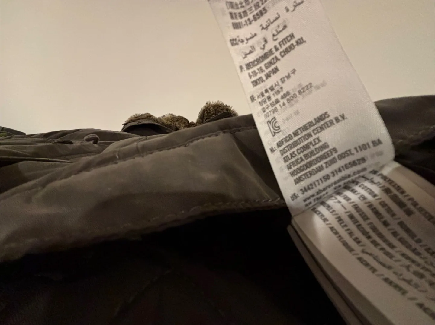 Abercrombie & Fitch Olive Green Winter Parka image indicator(5)