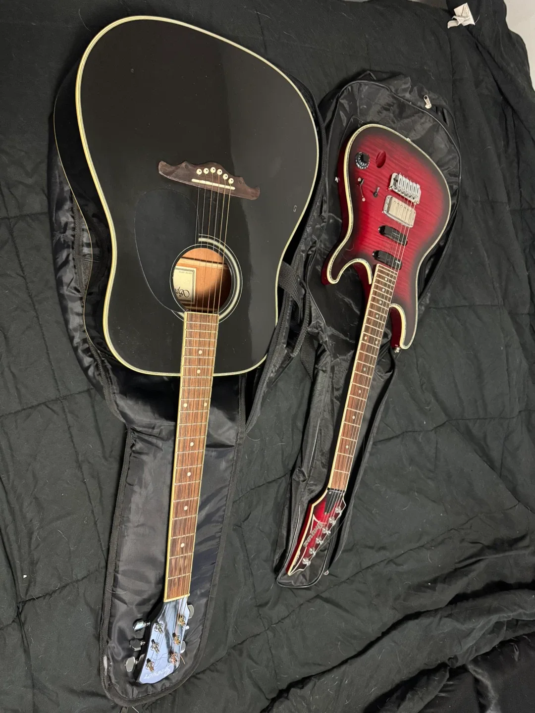 🎸 Black Acoustic Guitar w/ Soft Case – $50 thumbnail