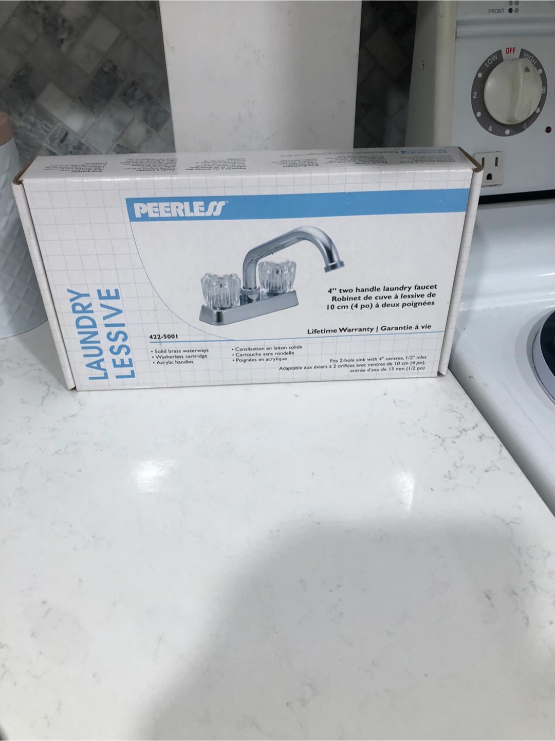 Peerless 4" Two Handle Laundry Faucet - New - photo 2