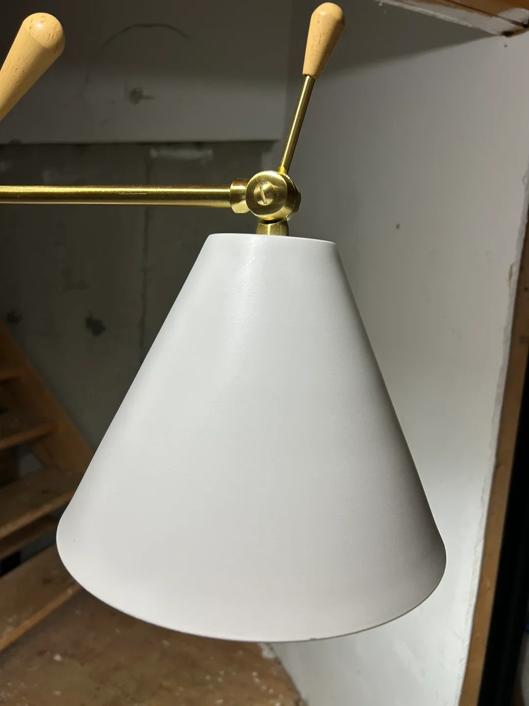 Modern White & Gold Wall Sconce image indicator(9)