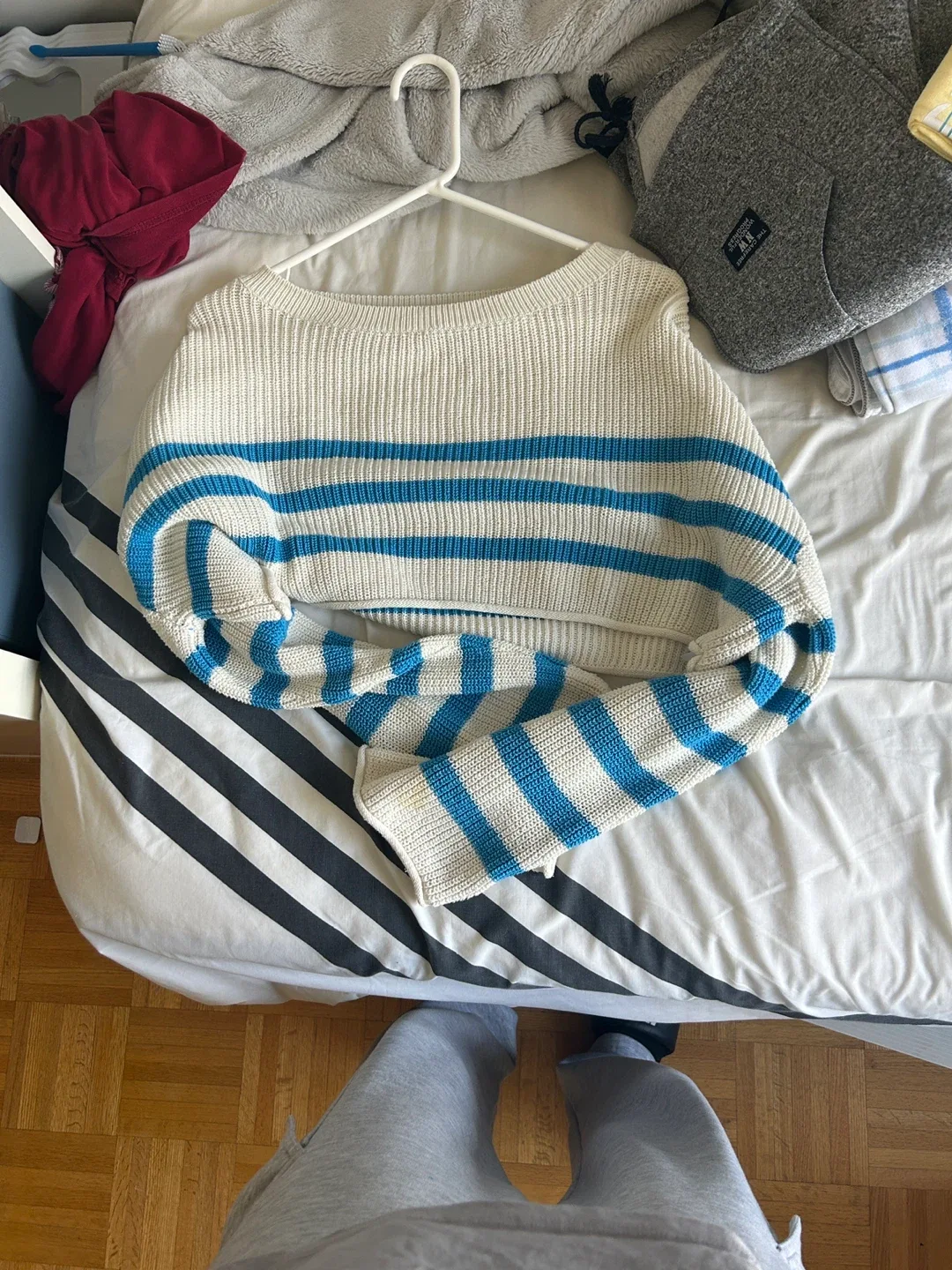 Zara Knit Striped Sweater - Size Small image indicator(2)