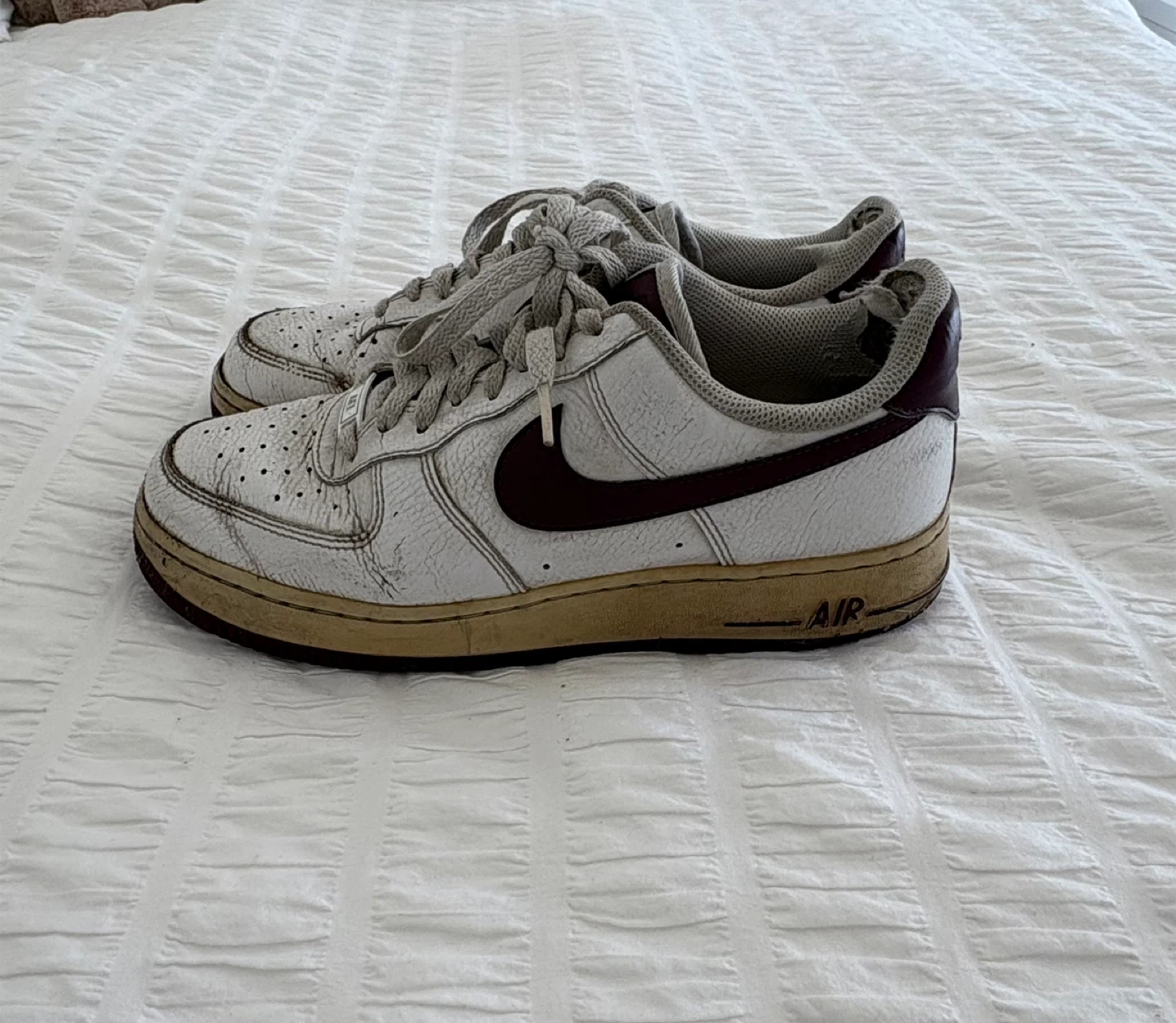 Nike Air Force 1 Low White/Burgundy
