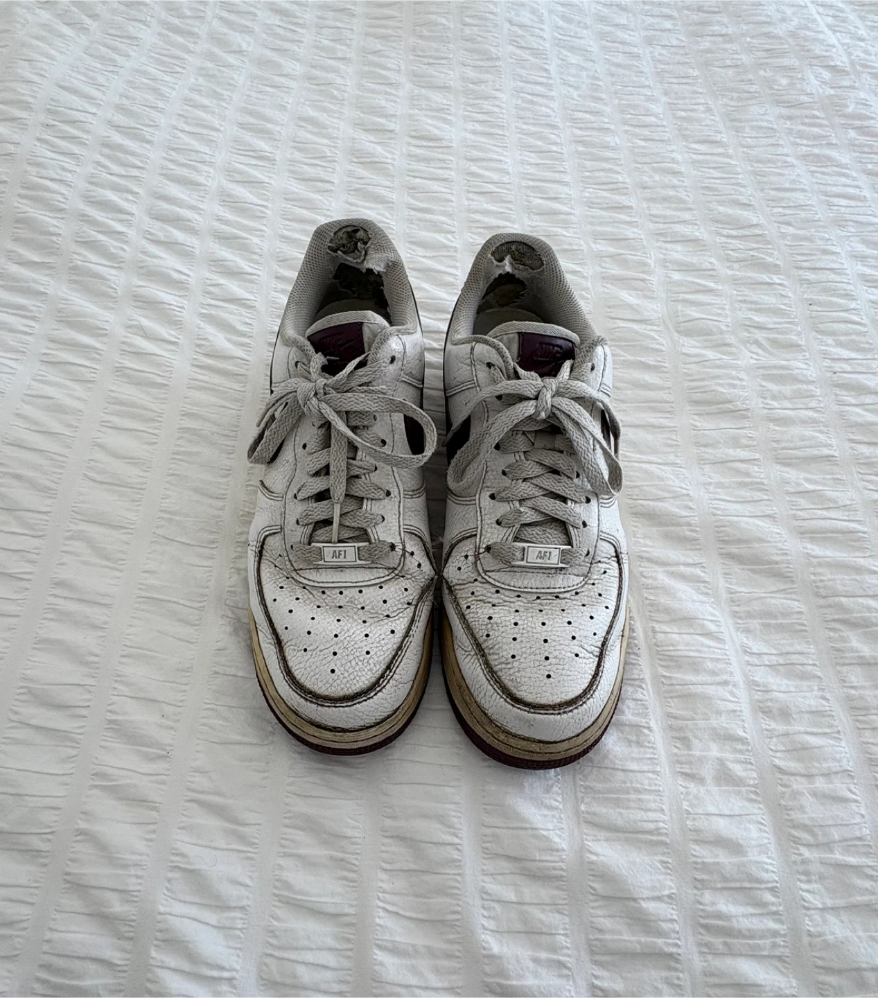 Nike Air Force 1 Low White/Burgundy - photo 2