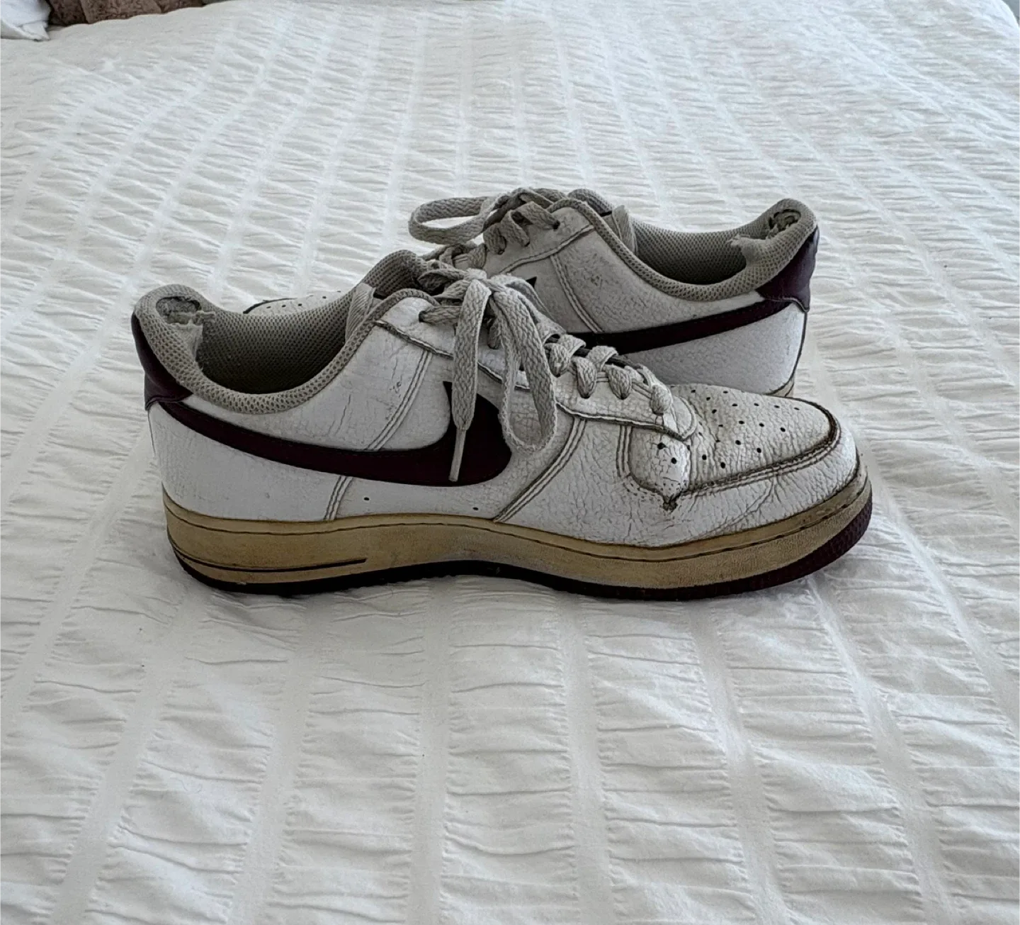 Nike Air Force 1 Low White/Burgundy image indicator(3)