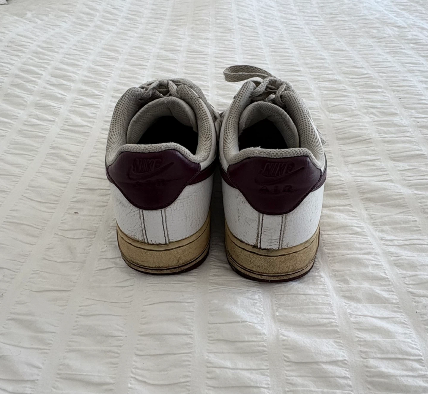 Nike Air Force 1 Low White/Burgundy - photo 4