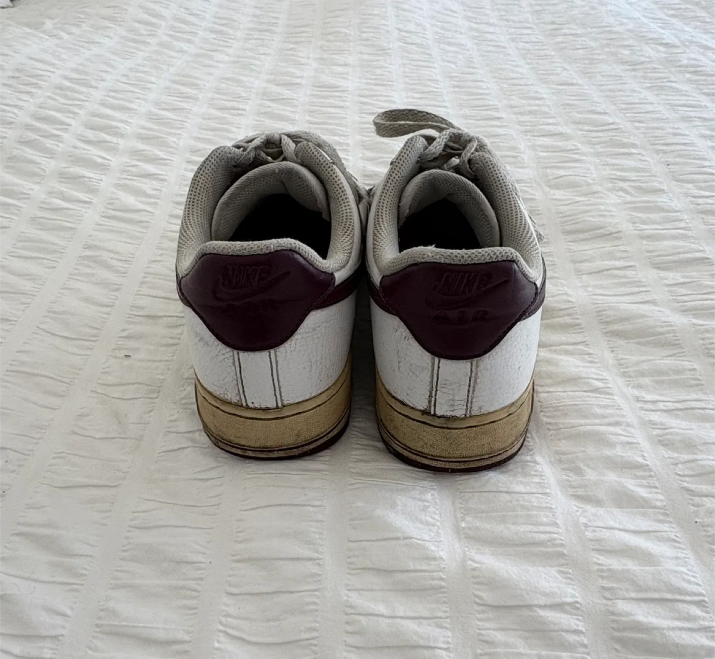 Nike Air Force 1 Low White/Burgundy image indicator(4)