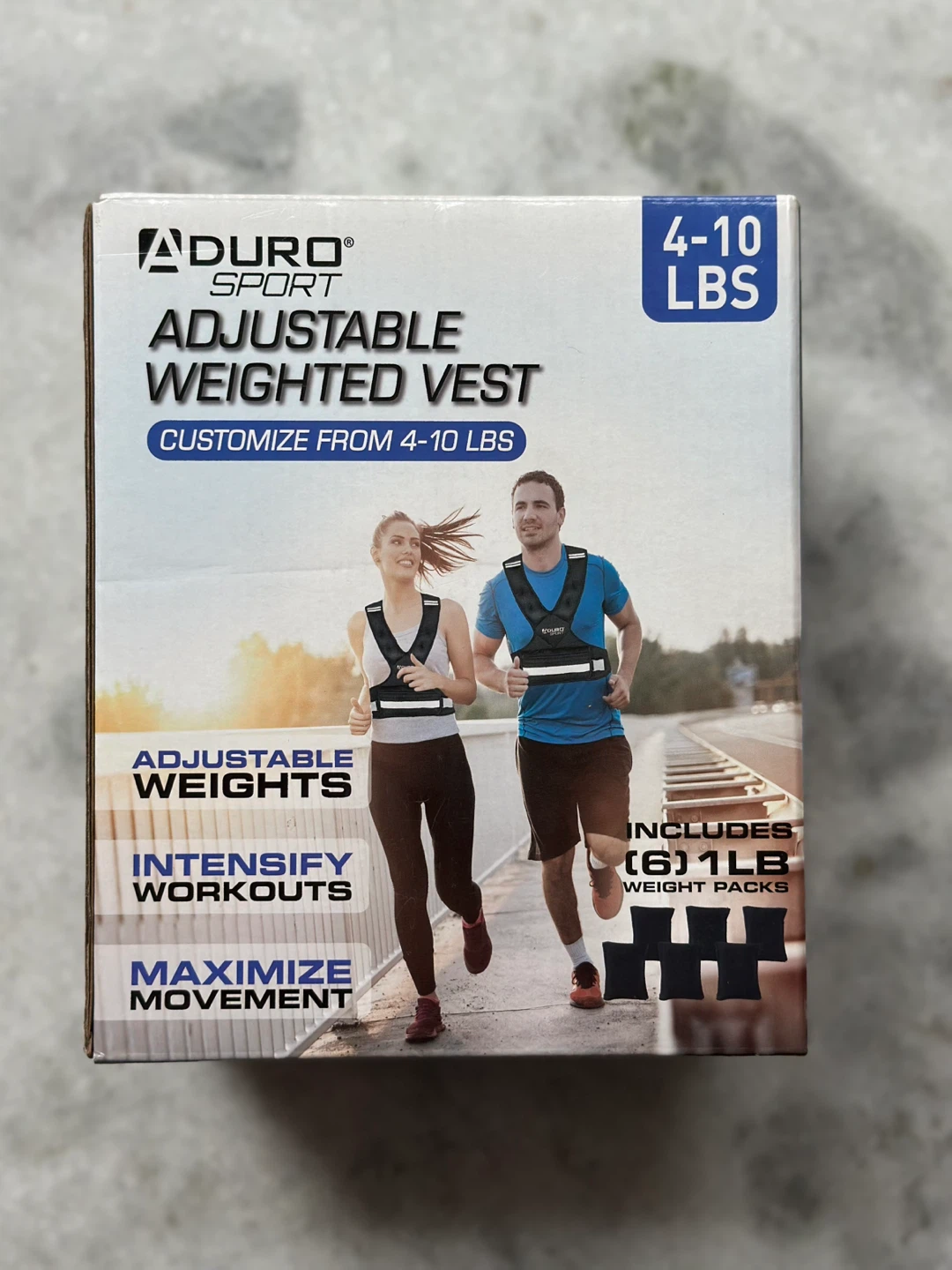 Aduro Weighted Vest (4-10 lbs) NEW