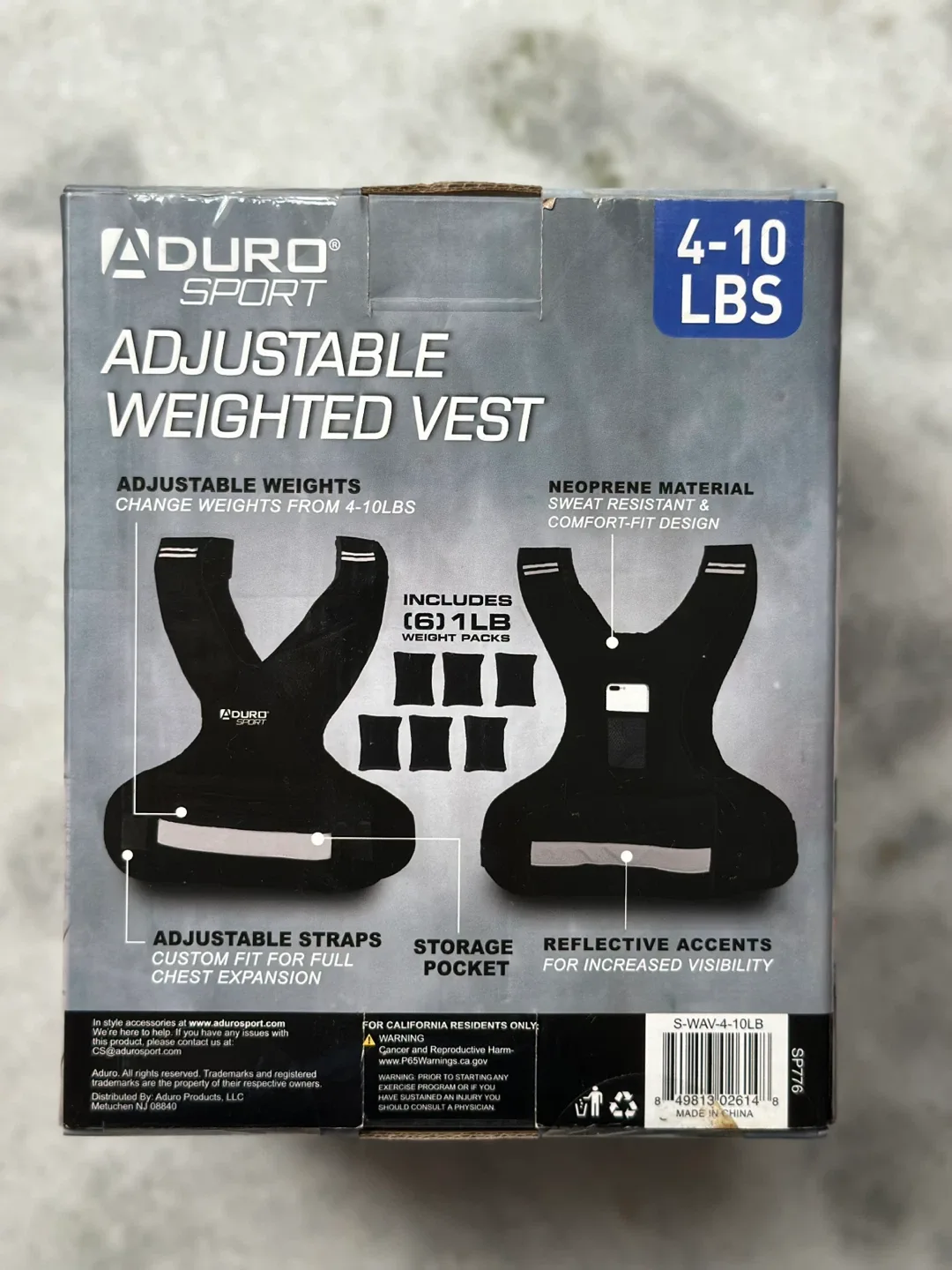 Aduro Weighted Vest (4-10 lbs) NEW image indicator(3)