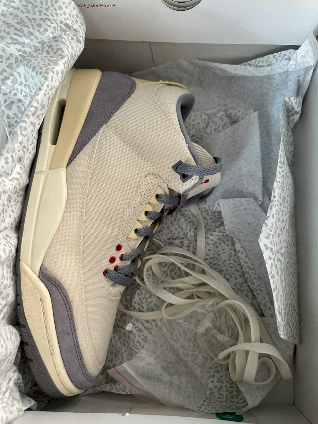 Air Jordan 3 Retro SE Muslin/University Red Size 10.5 image indicator(5)