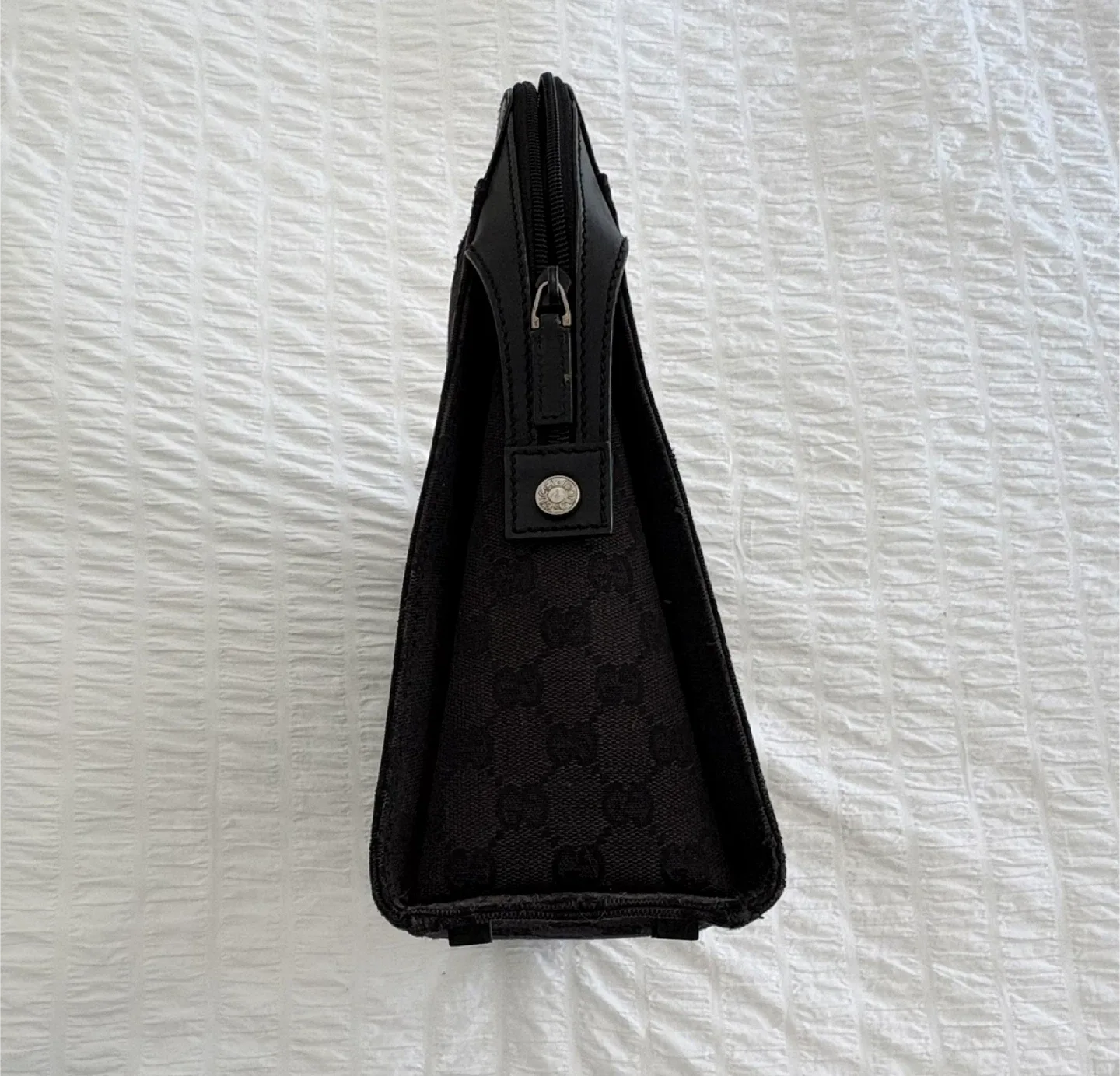 Gucci Black Monogrammed Briefcase image indicator(4)
