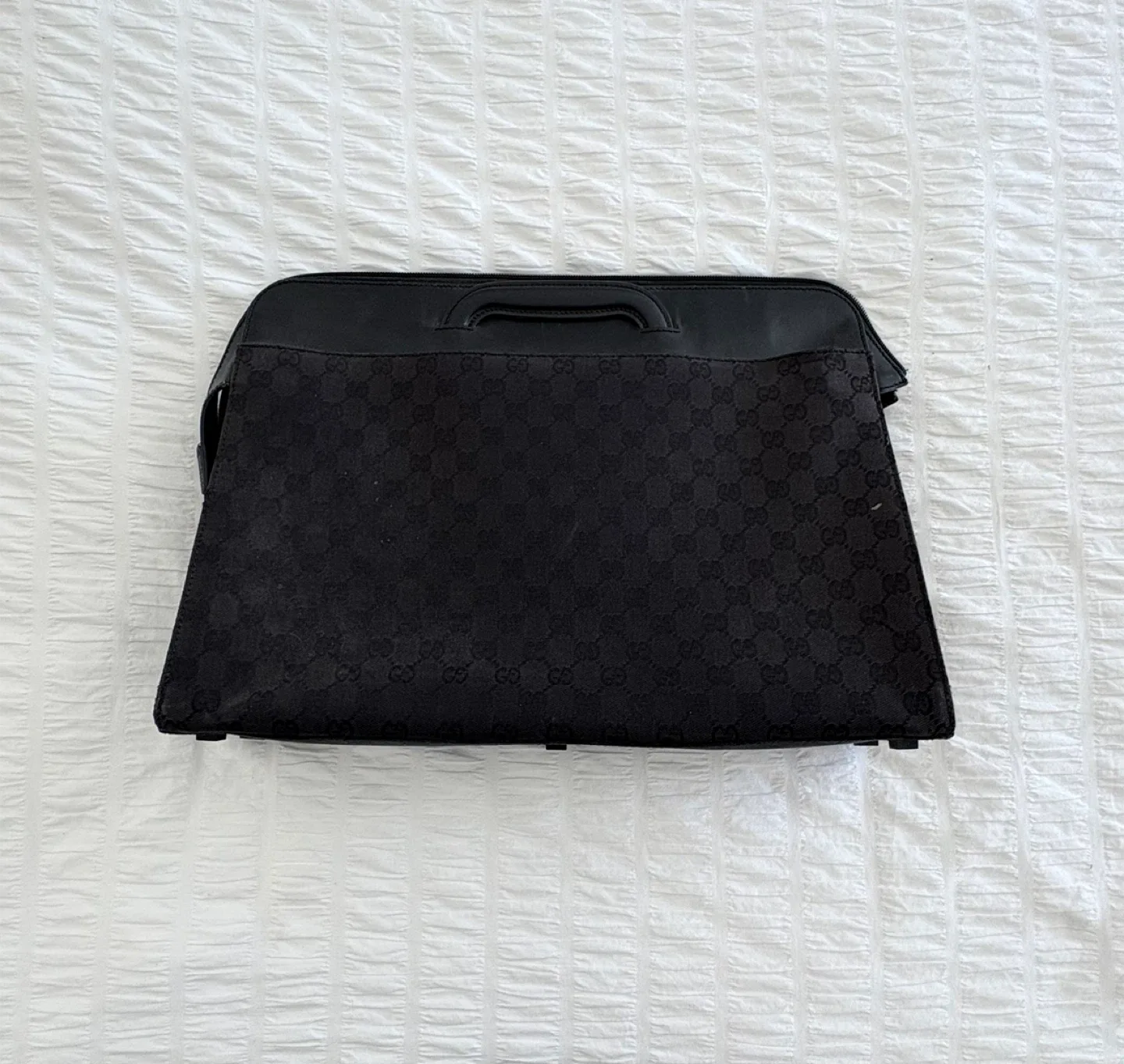 Gucci Black Monogrammed Briefcase image indicator(5)