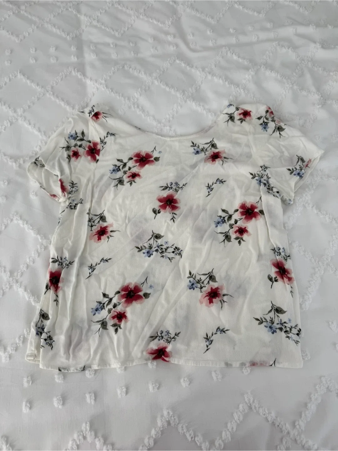 Abercrombie Floral Button-Up Top - Size M thumbnail