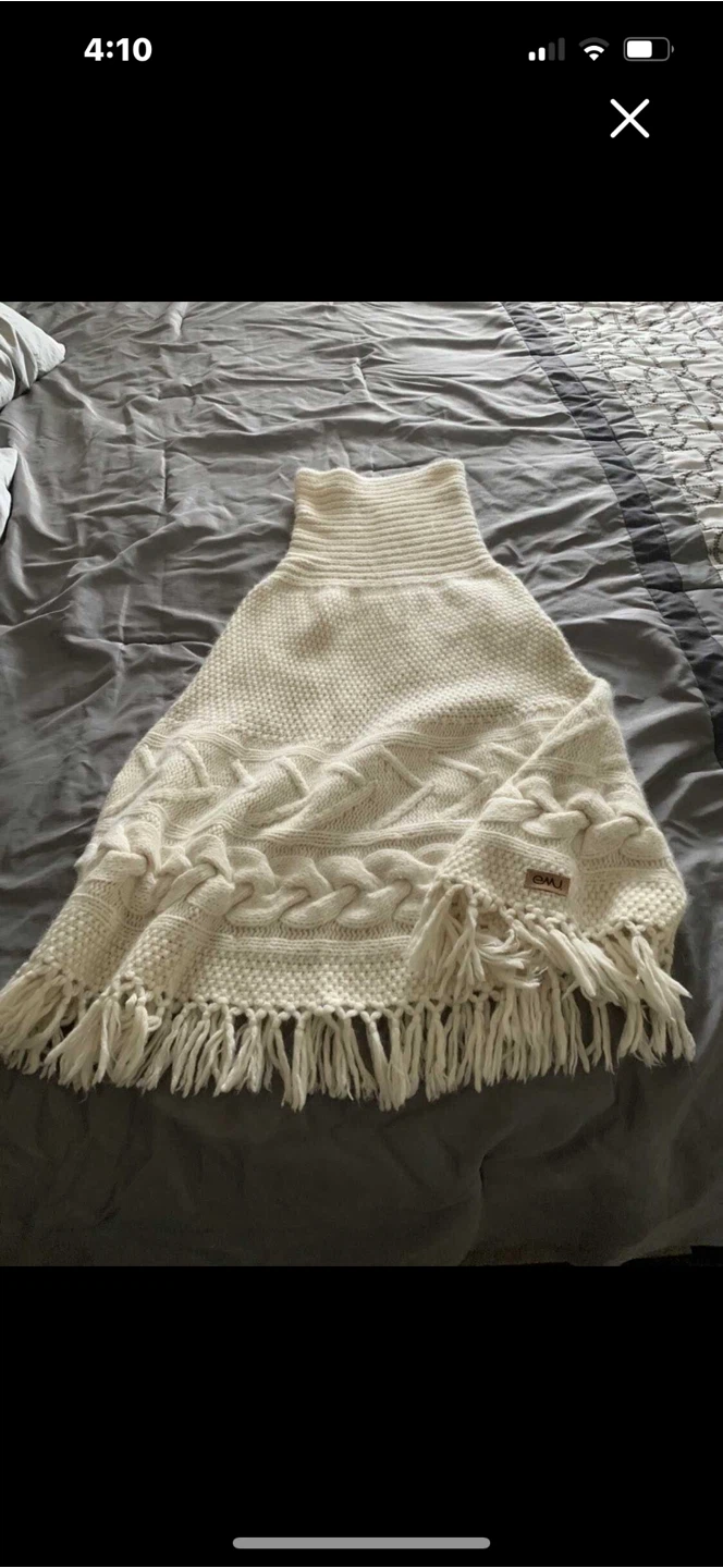 Emu Australia Cream Knit Poncho