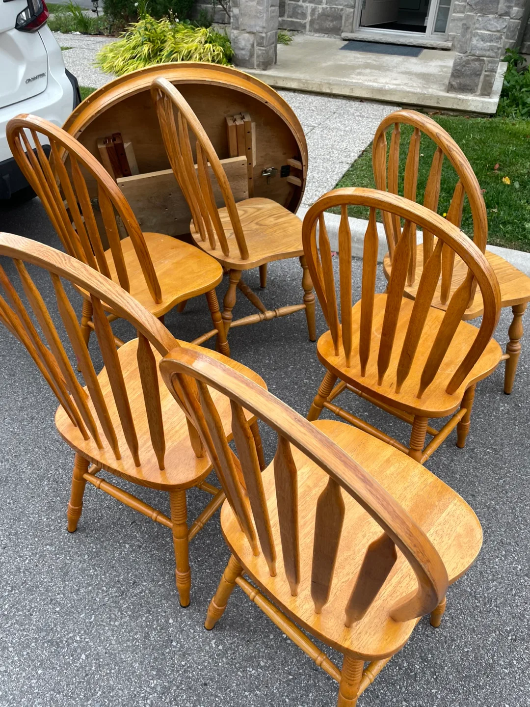 Wooden Dining Table with 6 Chairs image indicator(4)