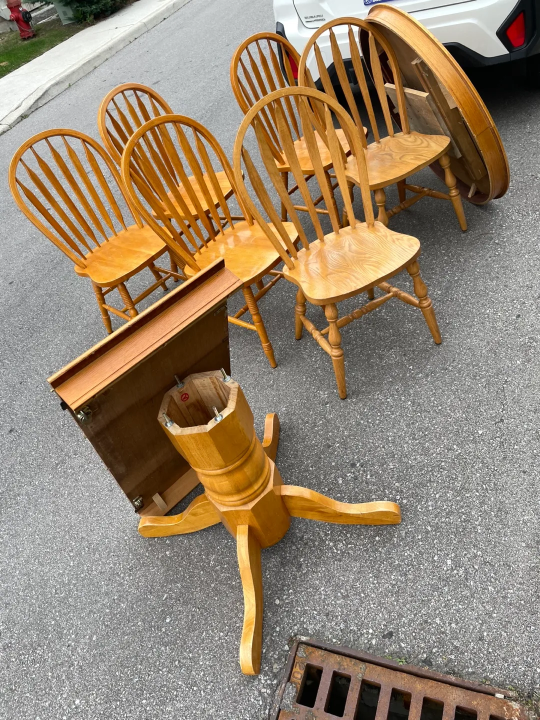 Wooden Dining Table with 6 Chairs image indicator(7)