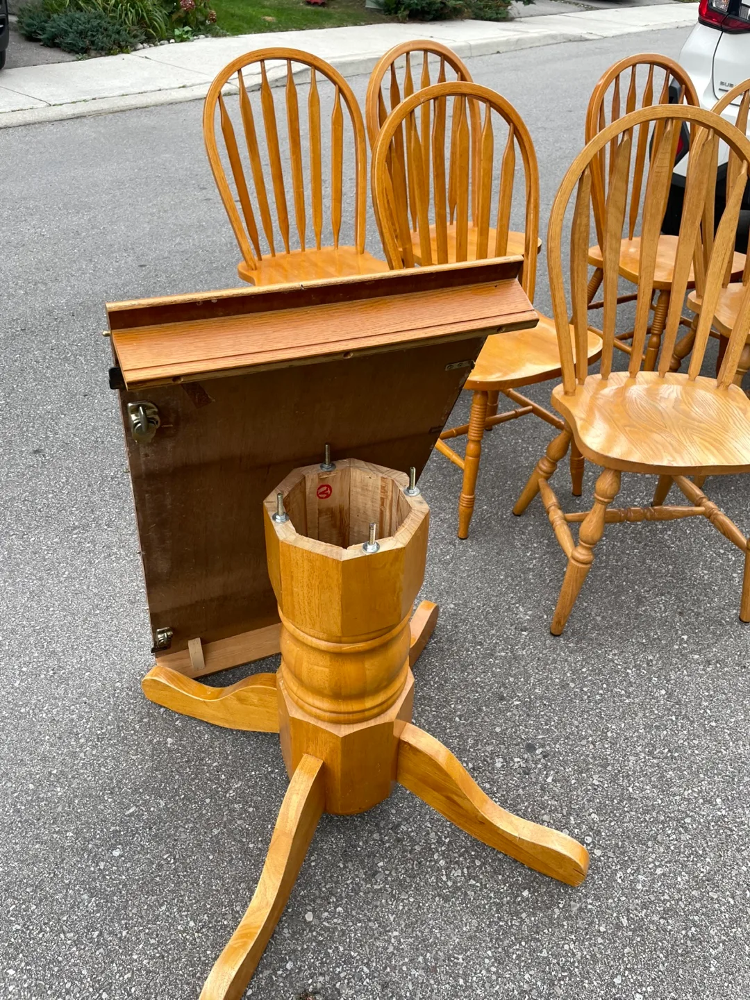 Wooden Dining Table with 6 Chairs image indicator(3)
