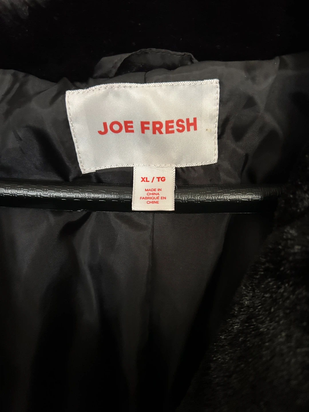 Joe Fresh Black Faux Fur Coat - XL - photo 3