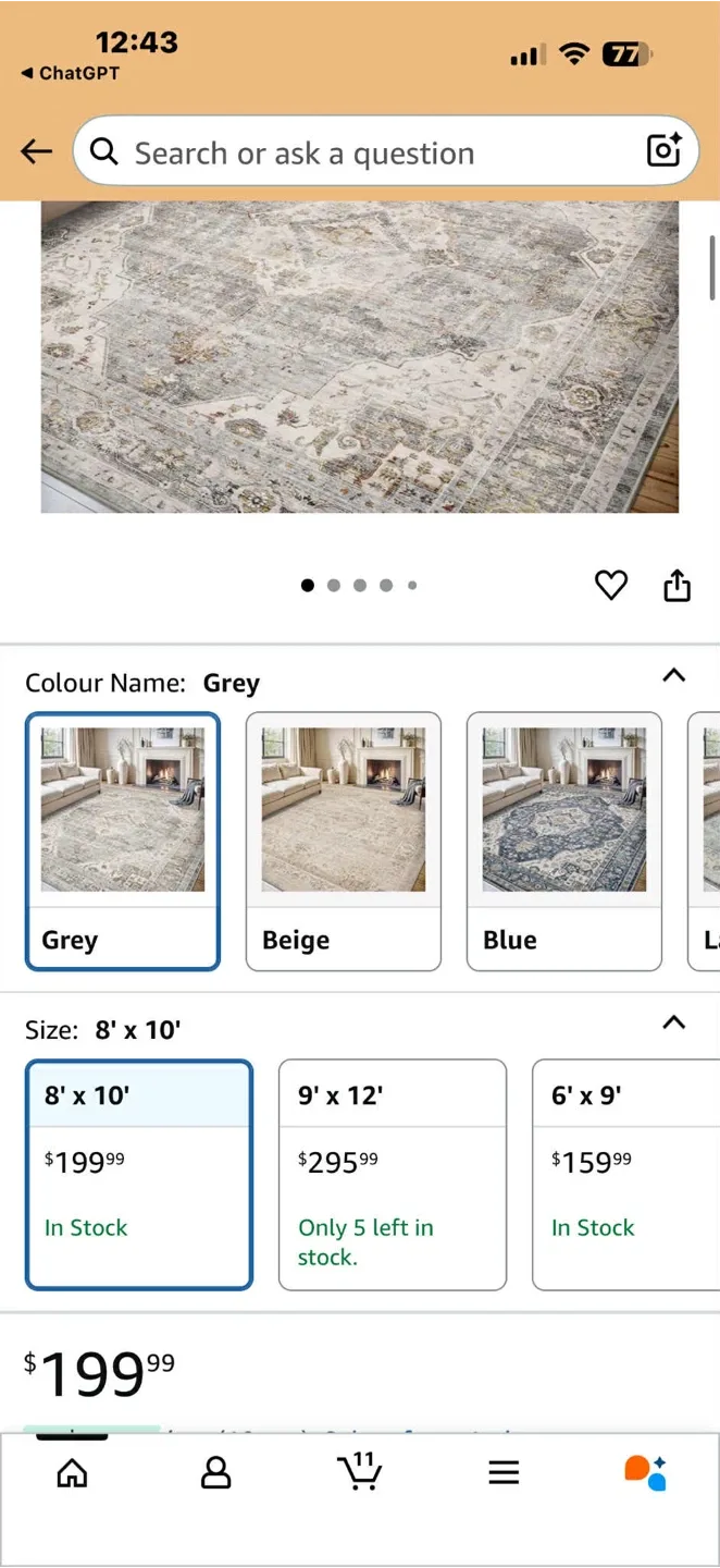 *Brand New*Area Rug 8X10 Rugs for Living Room image indicator(8)