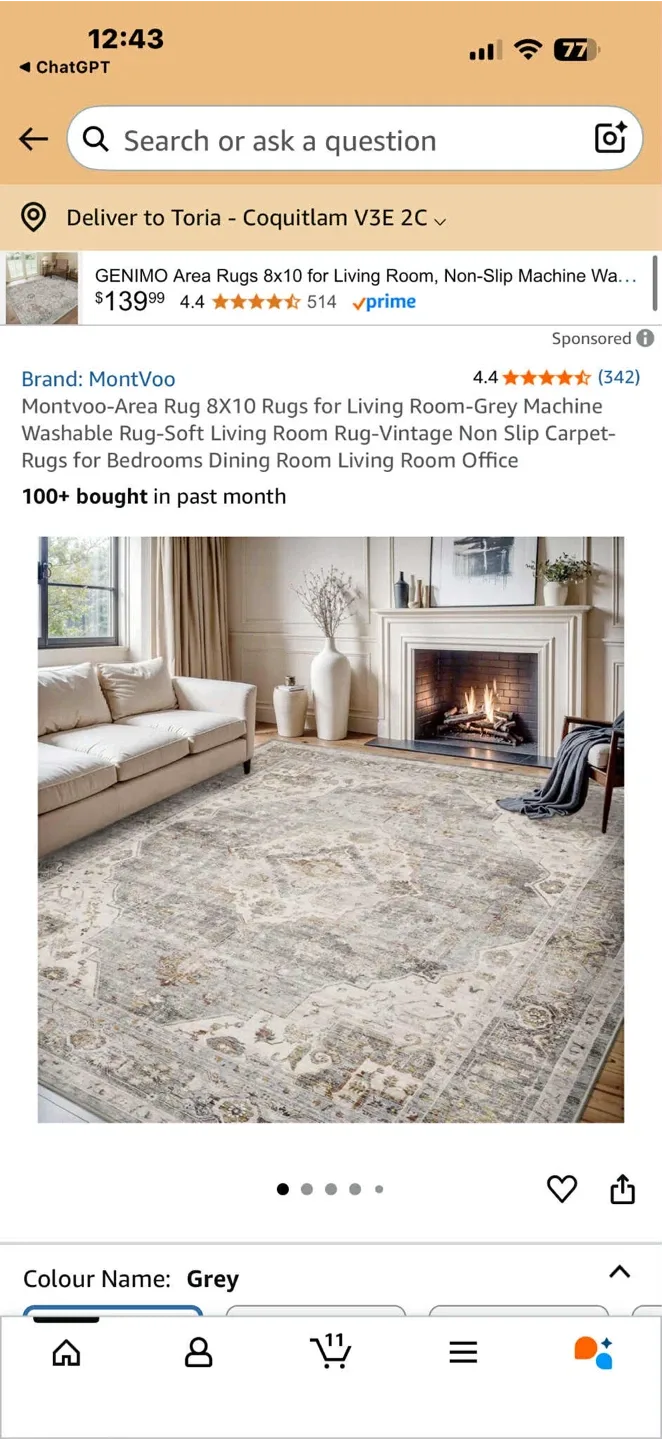 *Brand New*Area Rug 8X10 Rugs for Living Room image indicator(7)