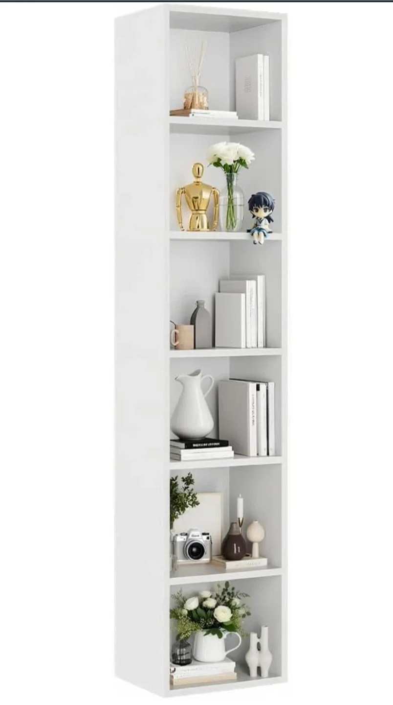 White Narrow Bookshelf - Space Saving (BRANDNEW) image indicator(5)
