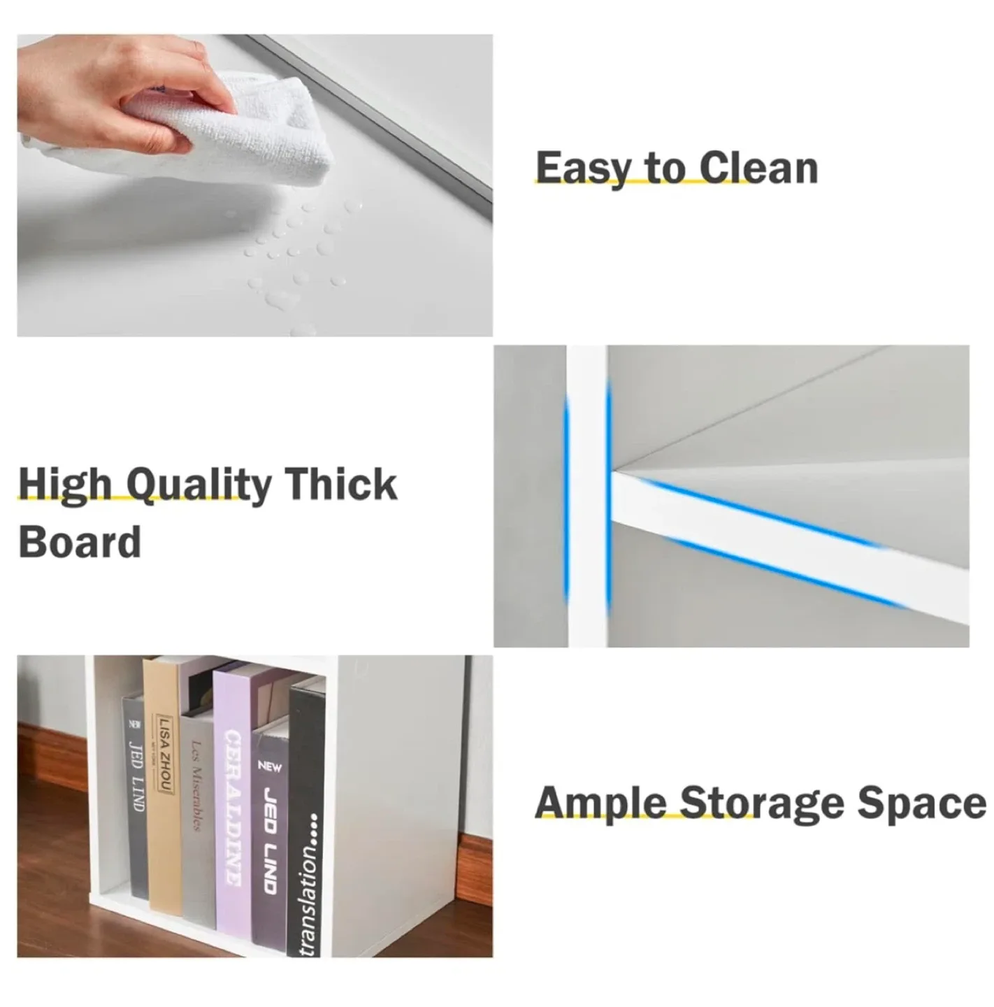 White Narrow Bookshelf - Space Saving (BRANDNEW) image indicator(4)