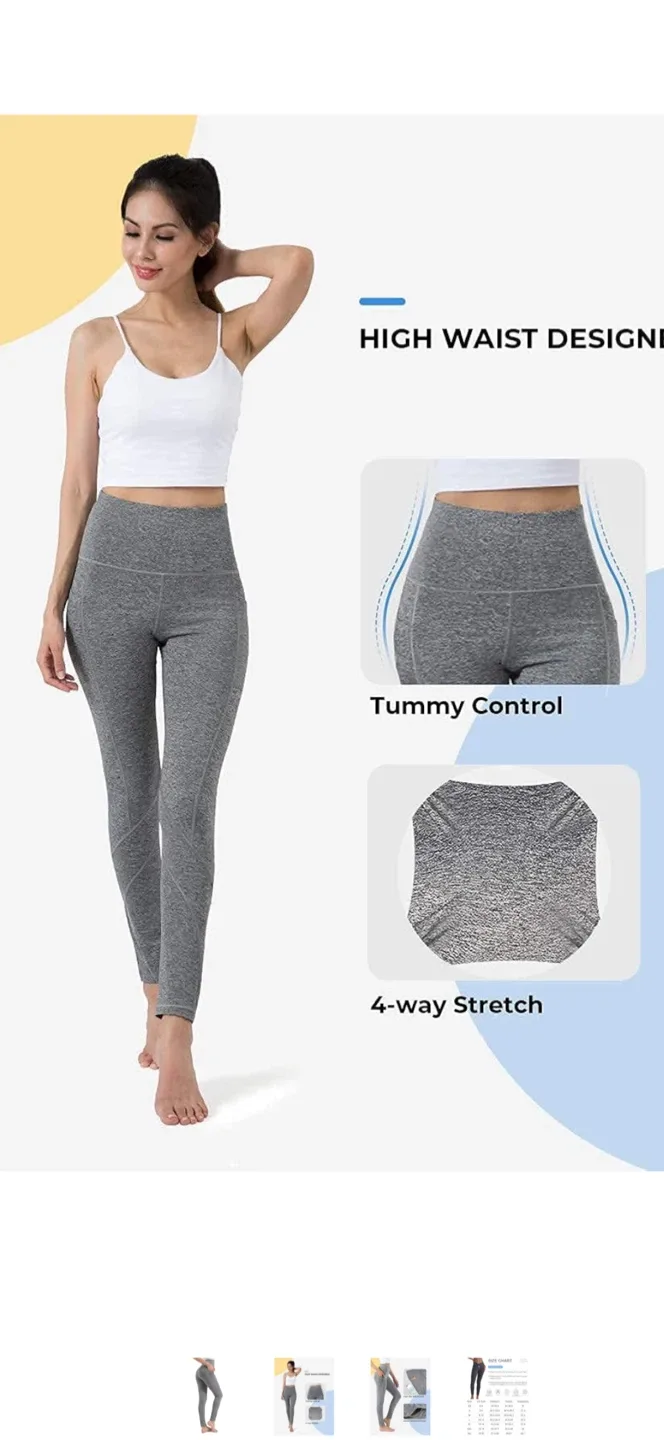 ALONG FIT High Waisted Leggings - Size M image indicator(3)
