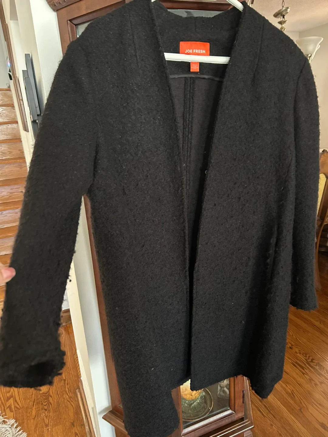 Joe Fresh Black Coat - Size XL image indicator(2)