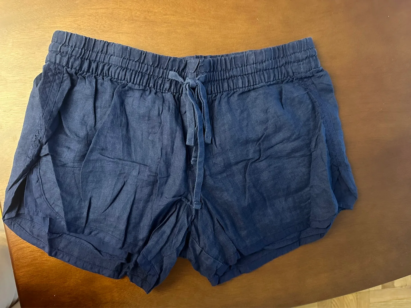 GAP Blue Linen Blend Shorts thumbnail