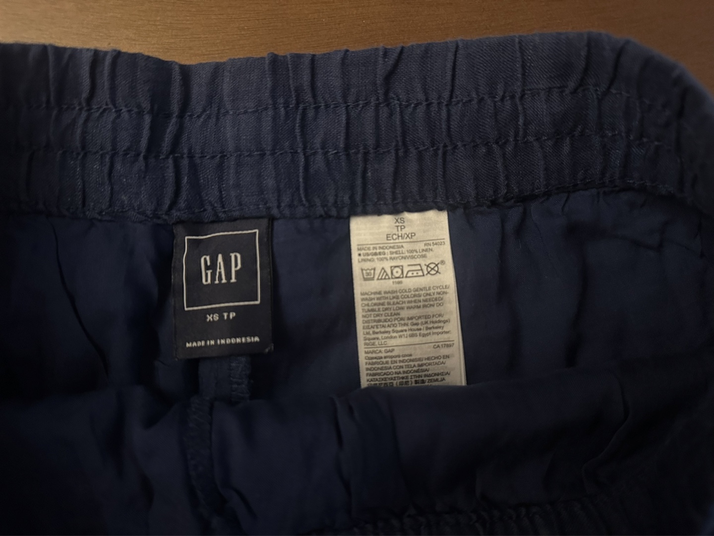 GAP Blue Linen Blend Shorts - photo 2