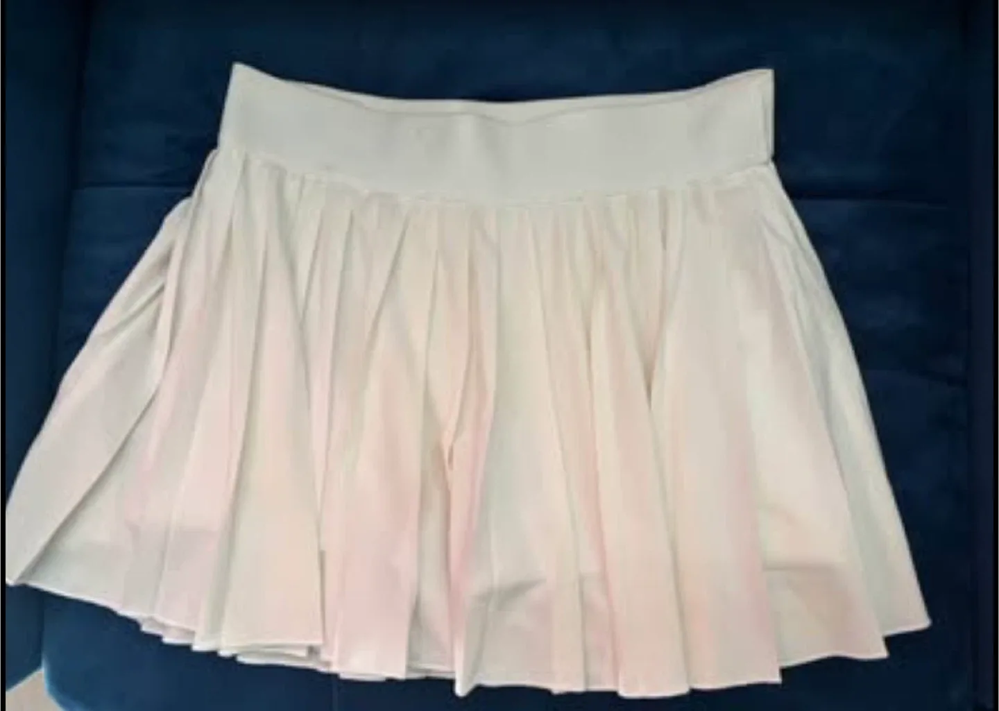 TNA White Pleated Skirt Size Small