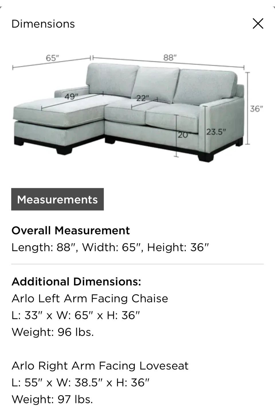 Arlo 2-pc. Sectional Sofa - photo 5