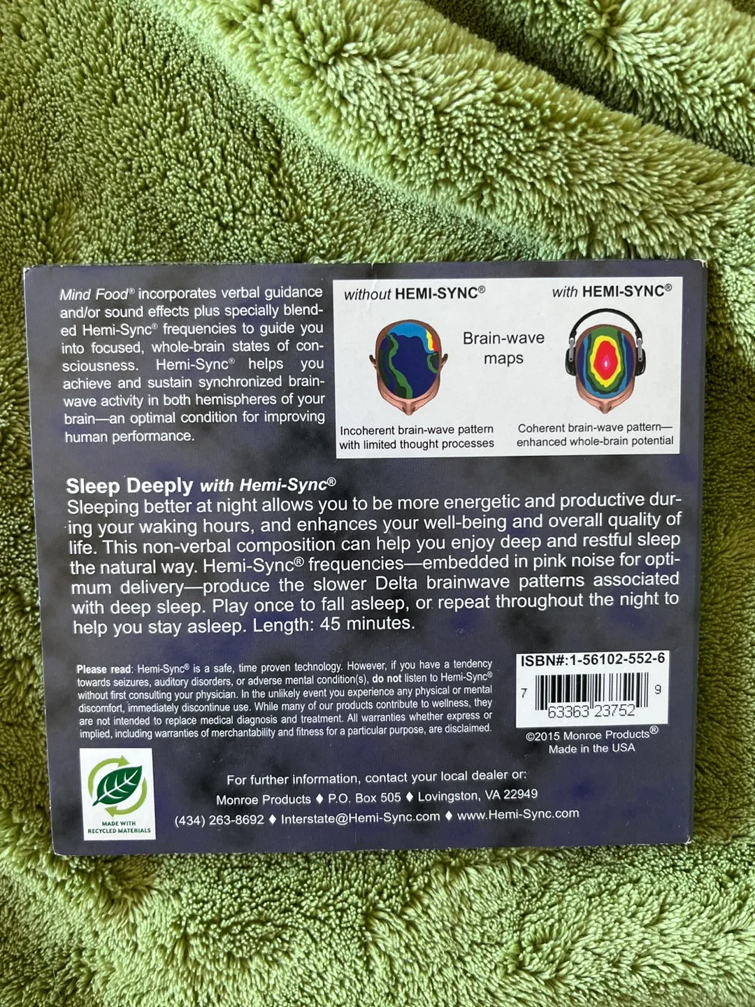 Hemi-Sync Sleep Deeply - Guided Meditation CD image indicator(2)