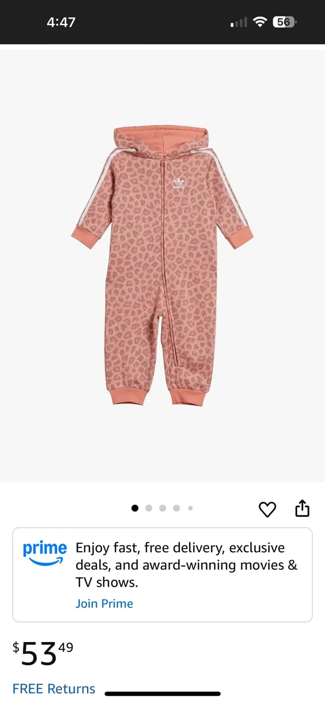 Adidas Leopard Print Romper image indicator(3)