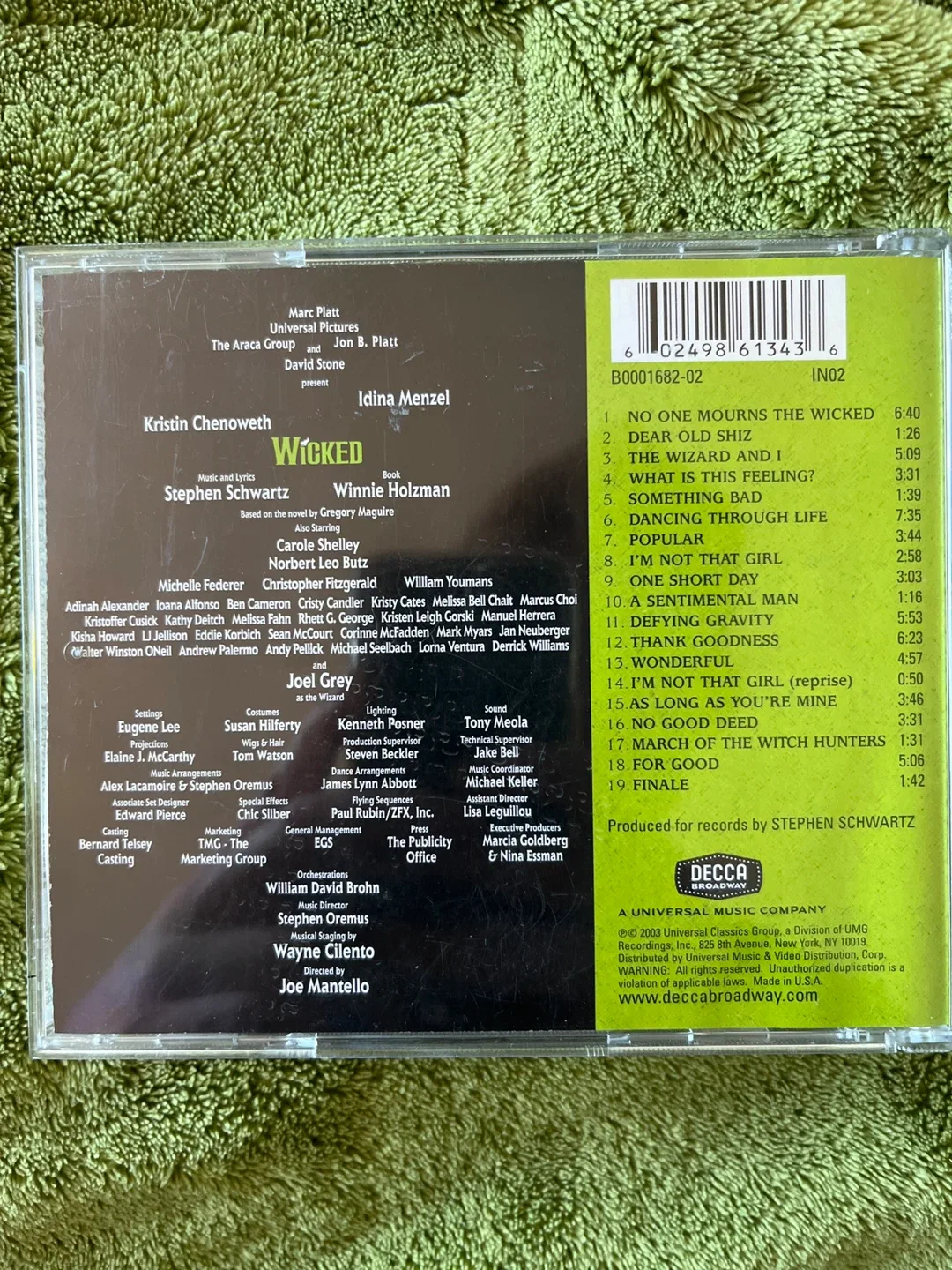 Wicked: A New Musical (Original Cast Album) CD image indicator(2)