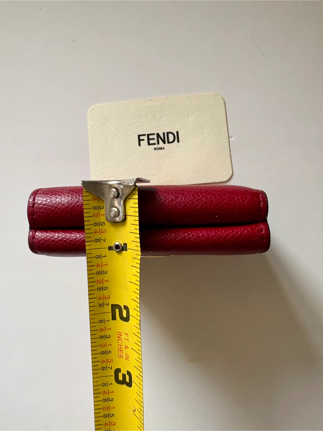 FENDI trifold calf leather Micro Wallet - photo 4