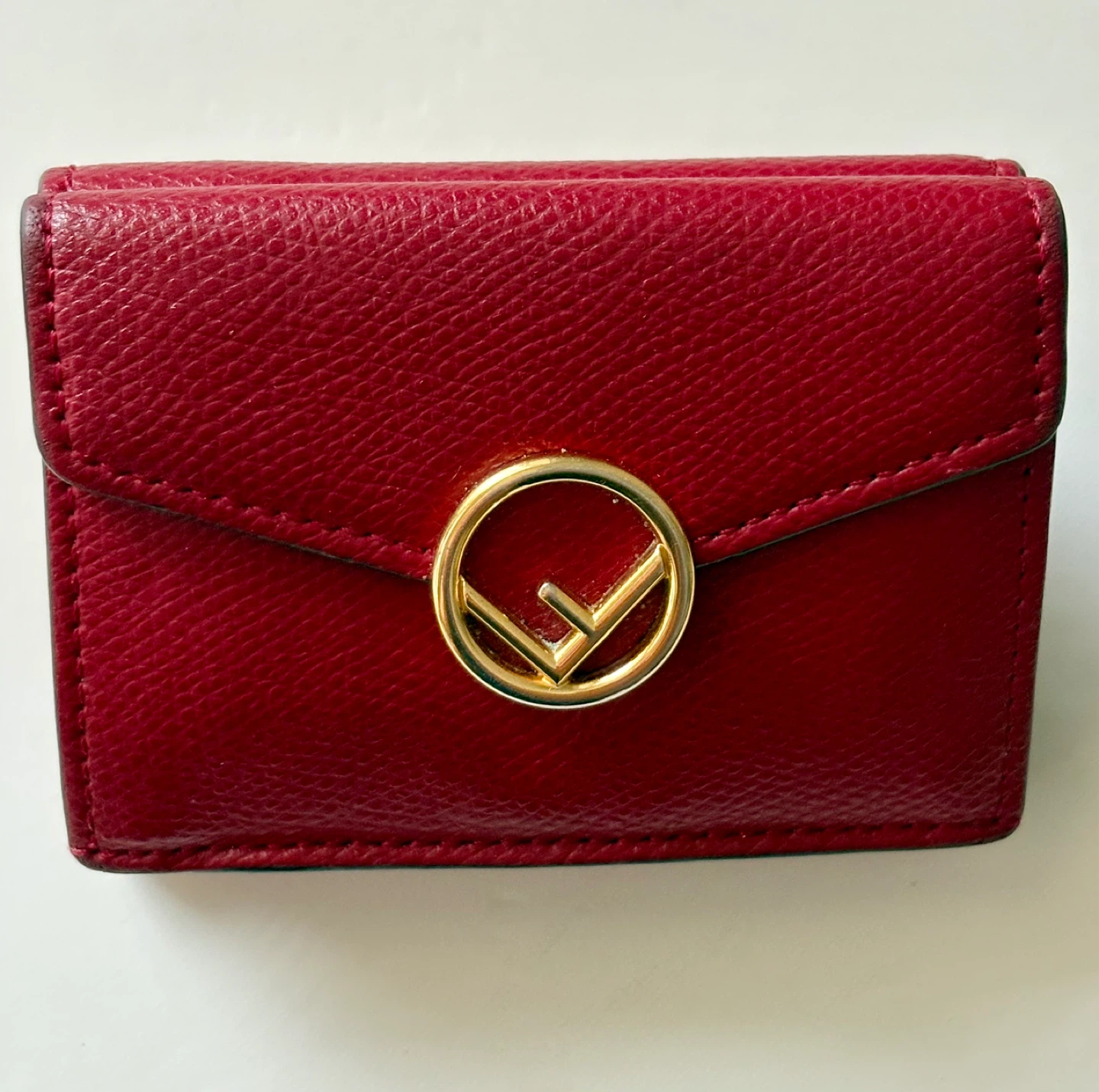 FENDI trifold calf leather Micro Wallet