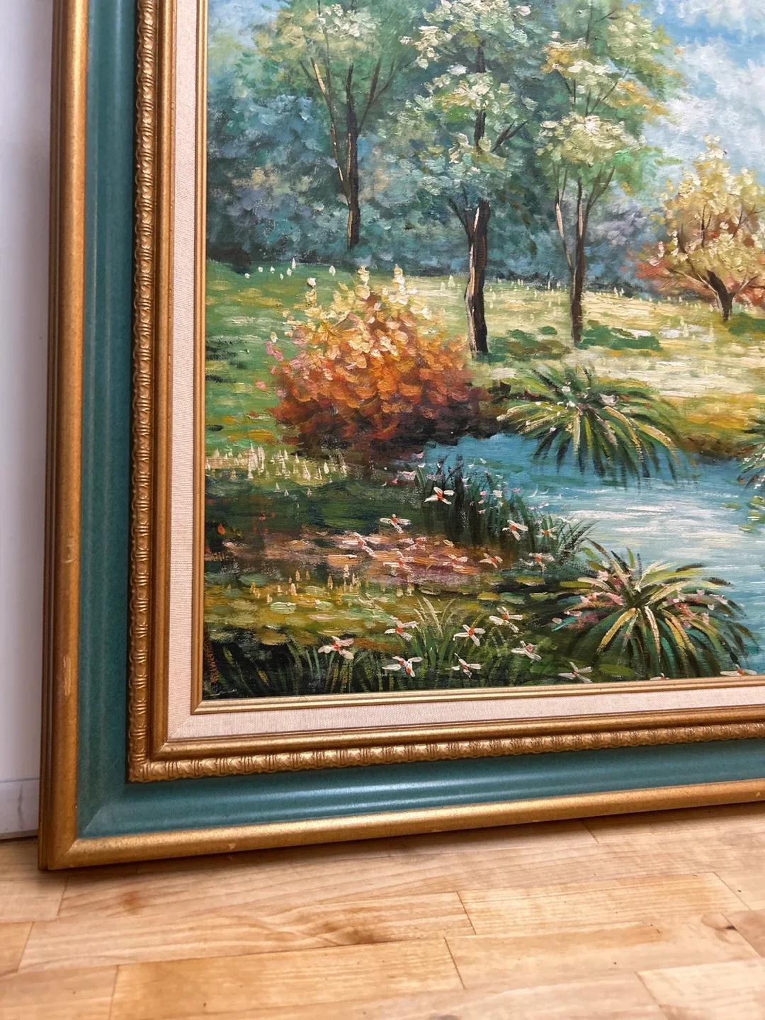 Vintage Framed Landscape Painting image indicator(5)