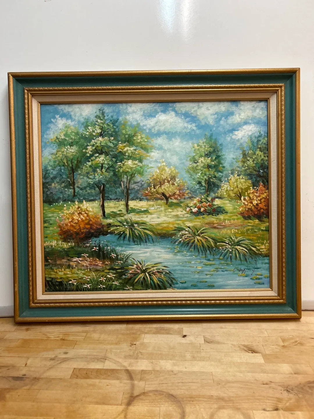 Vintage Framed Landscape Painting image indicator(8)