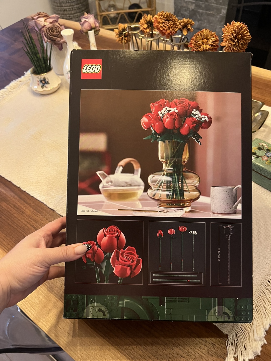 LEGO Icons Bouquet of Roses #10328 - Like New - photo 2