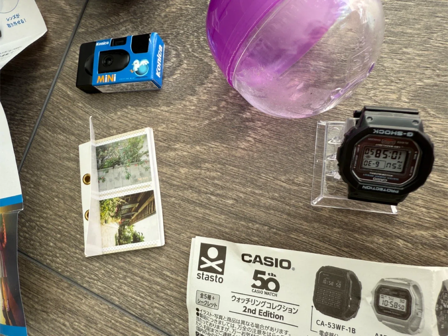 Gachapon Toys Konica Mini Camera and CASIO Mini ring image indicator(2)