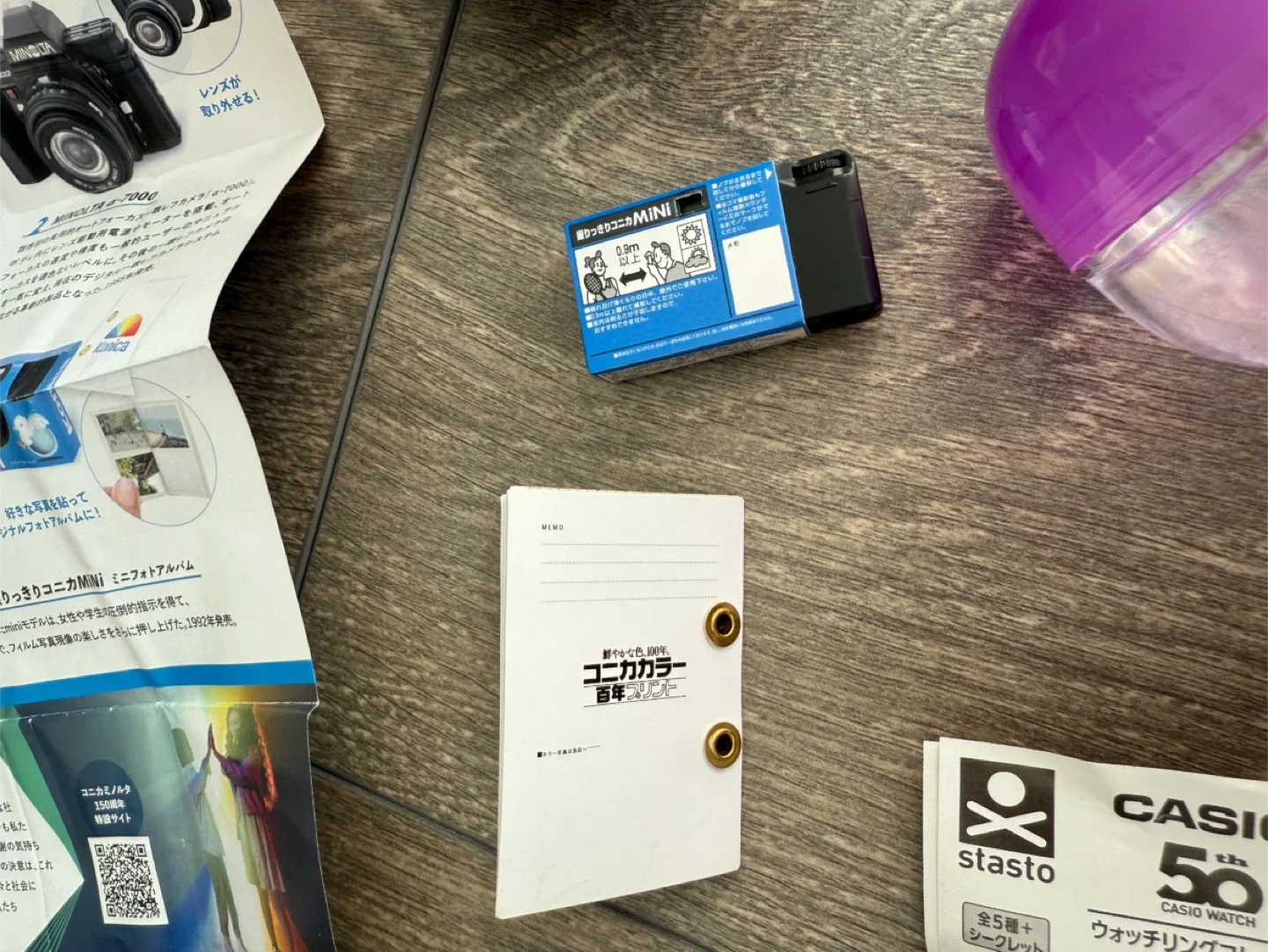 Gachapon Toys Konica Mini Camera and CASIO Mini ring image indicator(3)