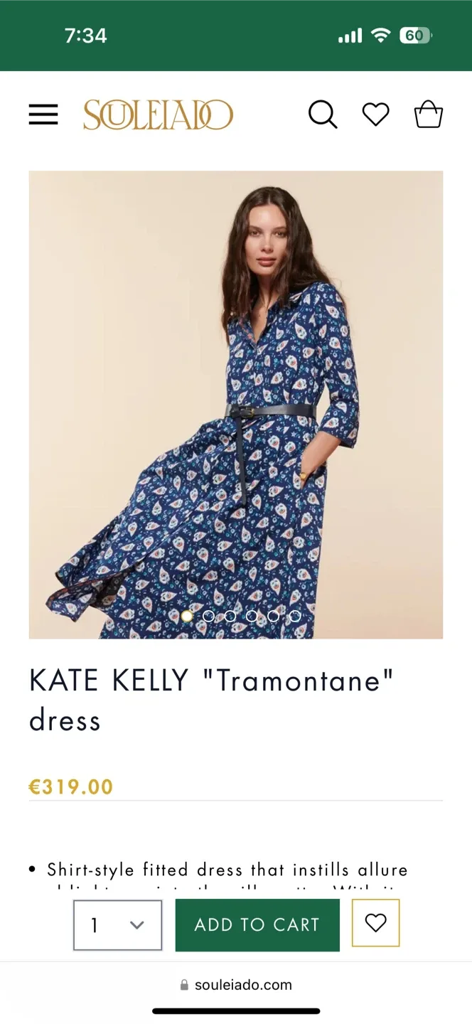 Souleiado Kate Kelly "Tramontane" Dress image indicator(3)