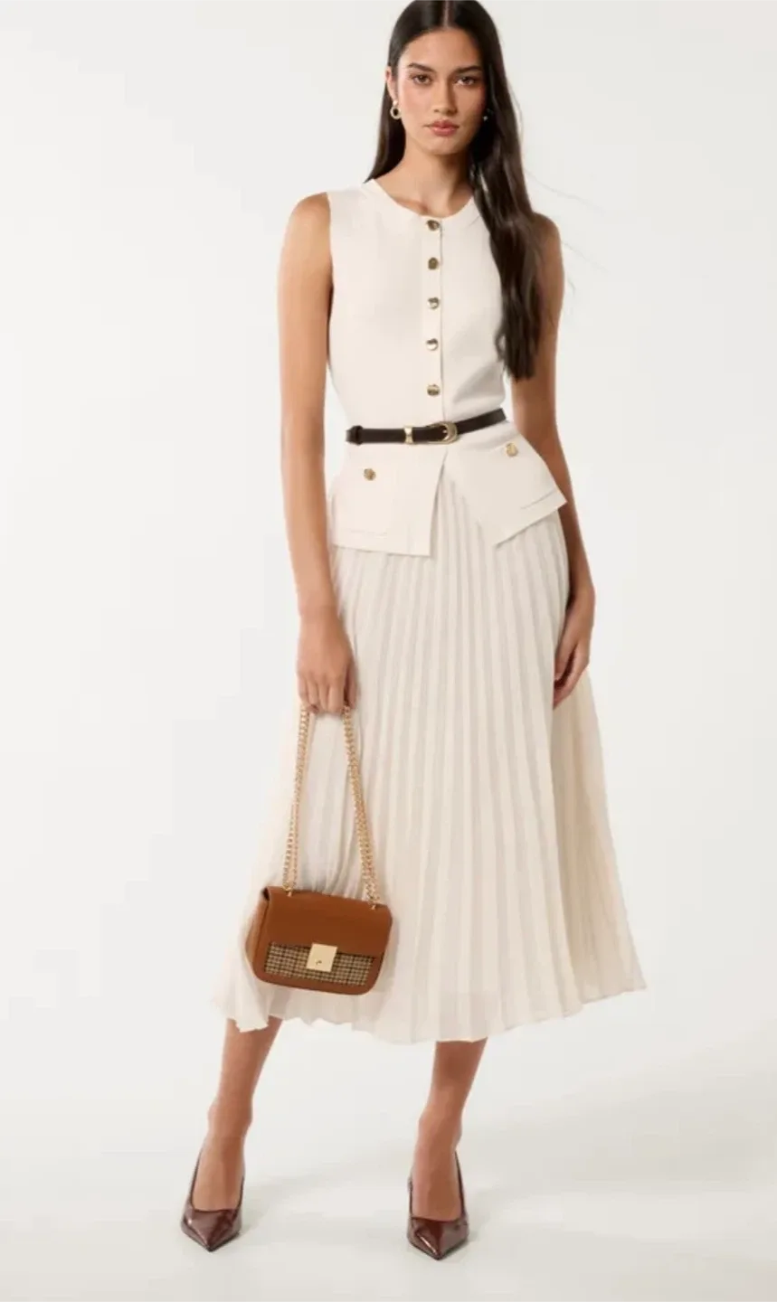 Ever New Daphne Waistcoat Midi Dress size 12 image indicator(6)