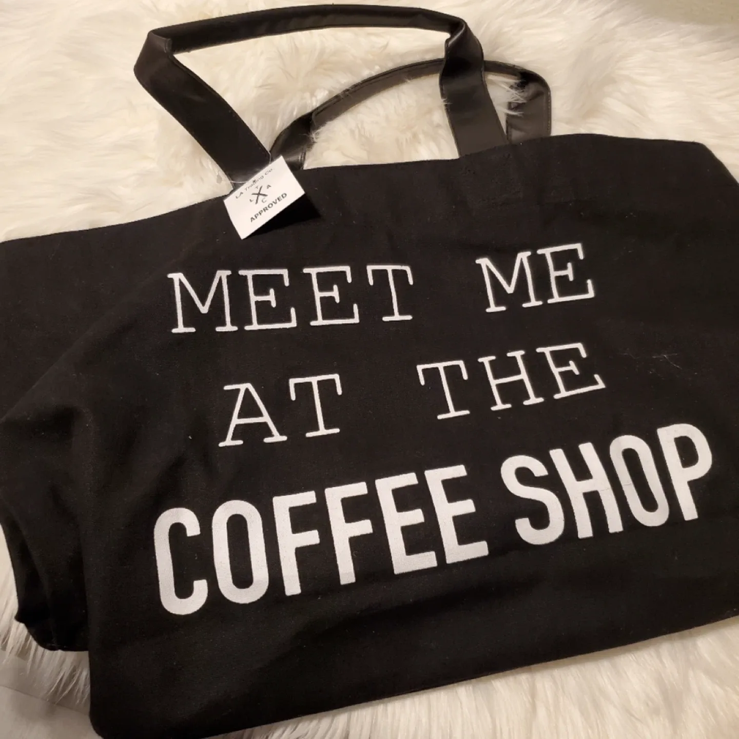 LA Trading Co. 'Meet Me at the Coffee Shop' Tote Bag thumbnail