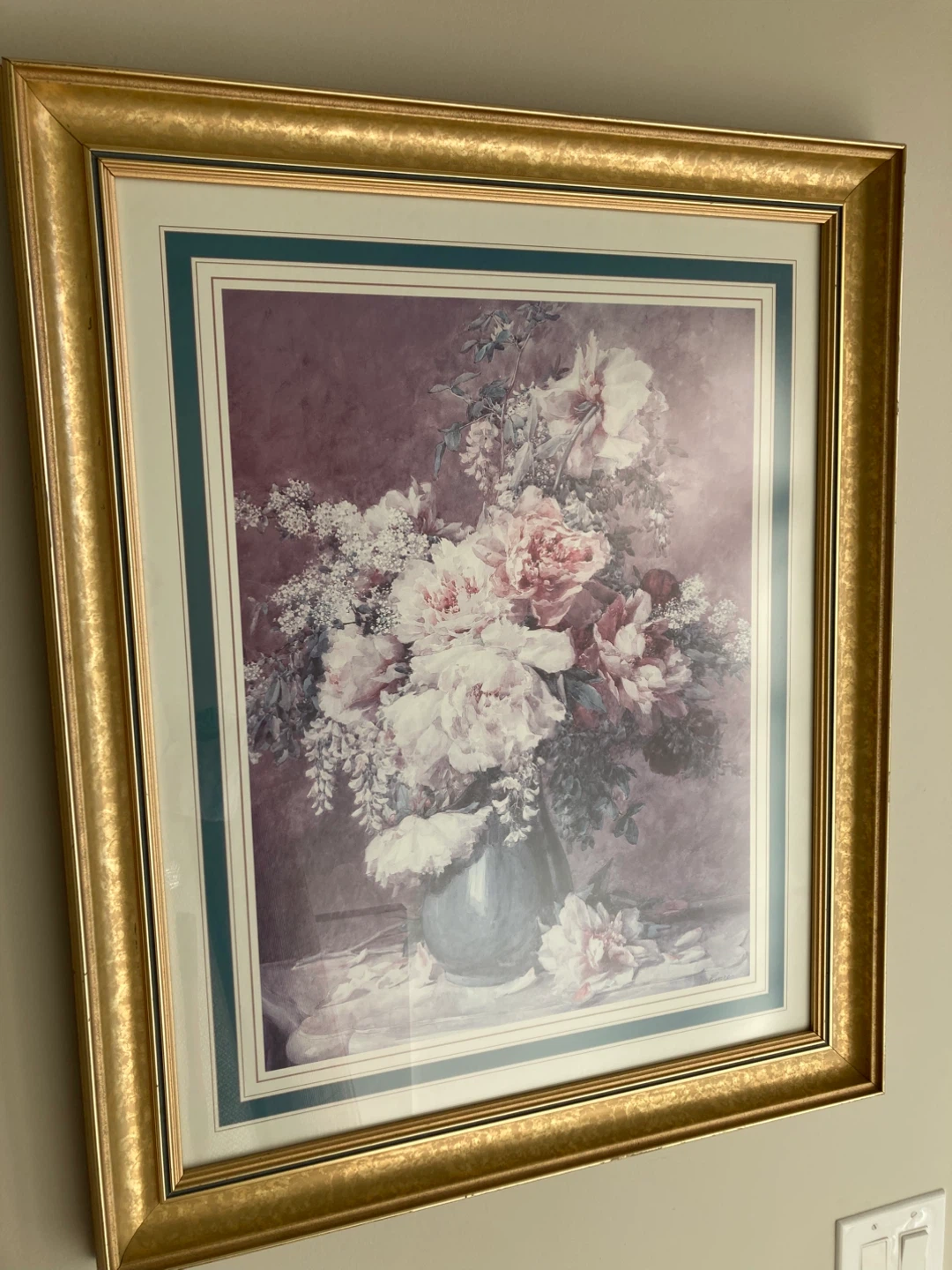 Framed Floral Print Wall Art