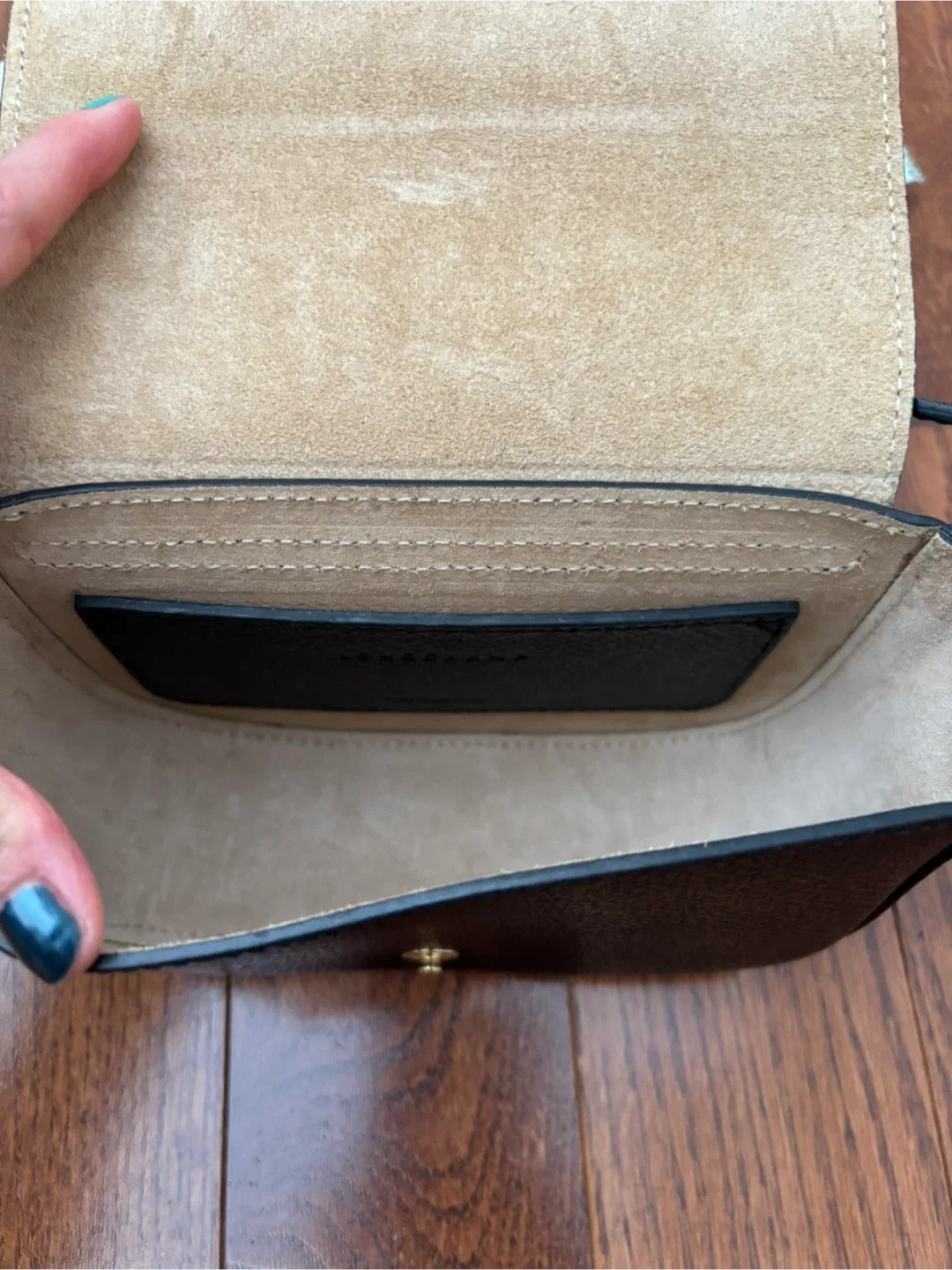 Longchamp S Épure Logo-Debossed Crossbody Bag - Black Leather image indicator(7)