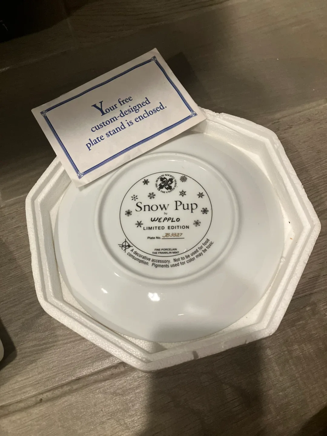 Wepplo Snow Pup Plate Limited Edition image indicator(2)