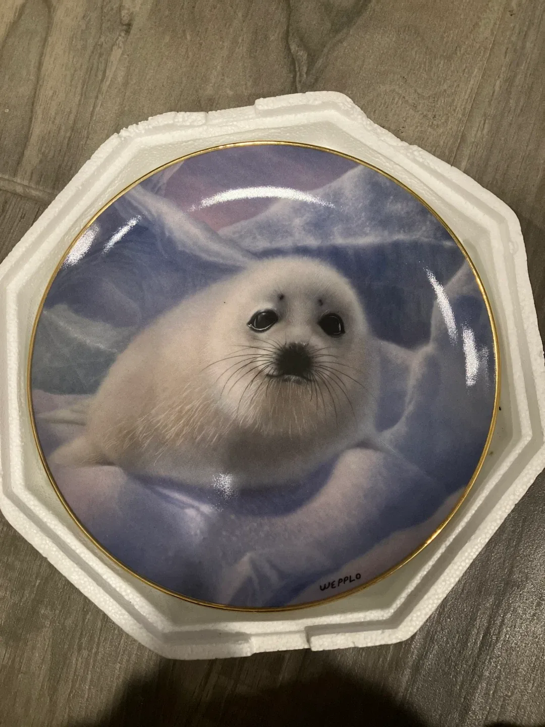 Wepplo Snow Pup Plate Limited Edition thumbnail