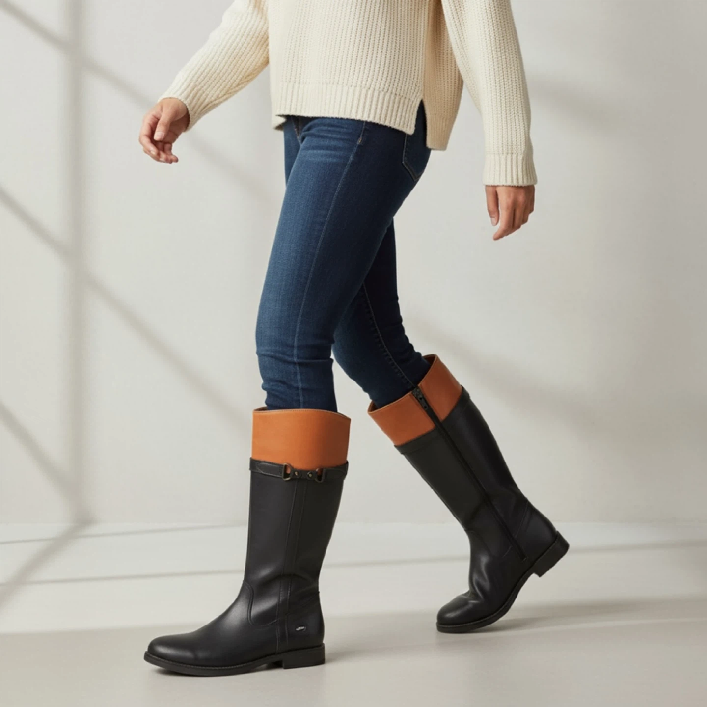 Girls size 4.5 Clarks Black Gore-Tex Riding Boots - photo 2
