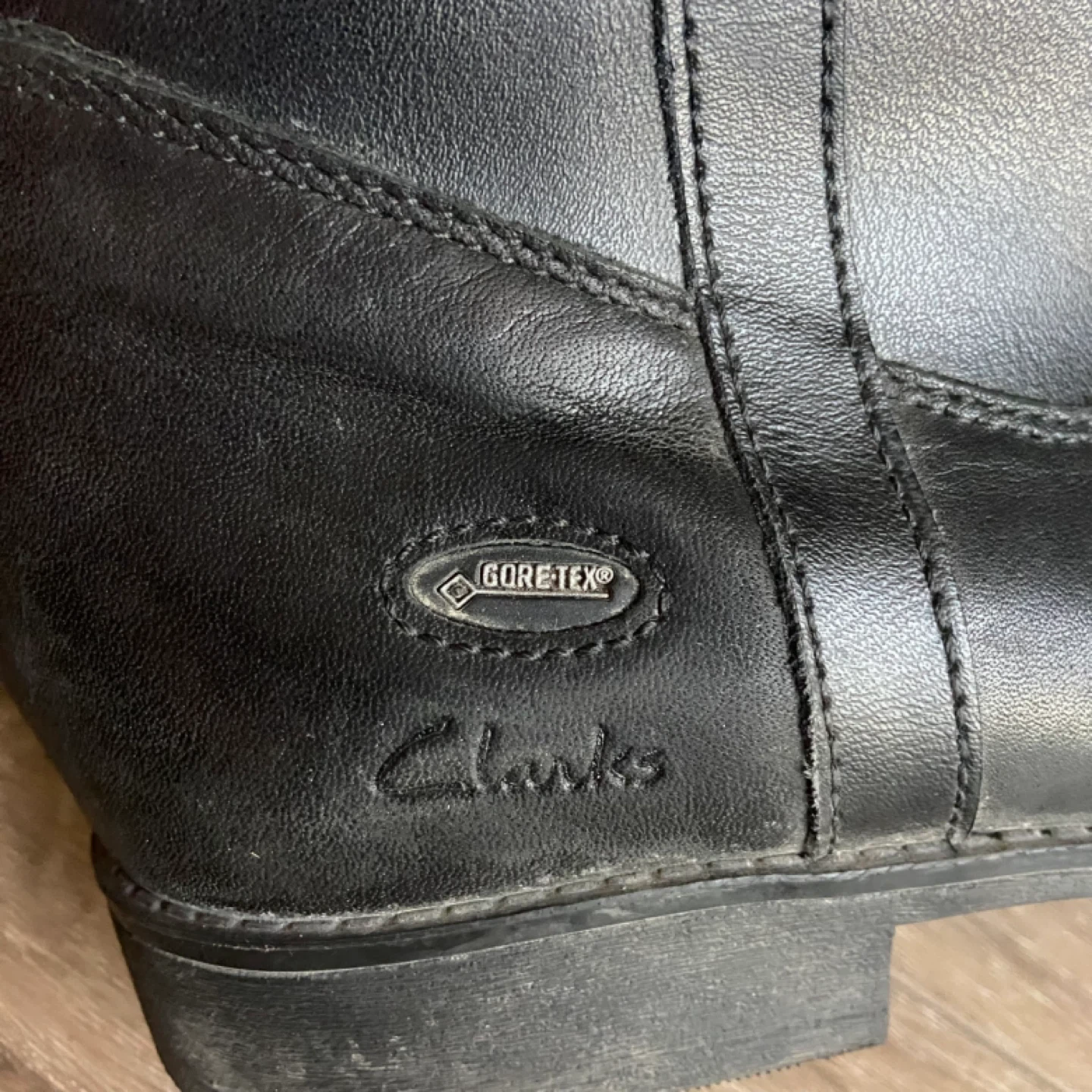 Girls size 4.5 Clarks Black Gore-Tex Riding Boots - photo 3